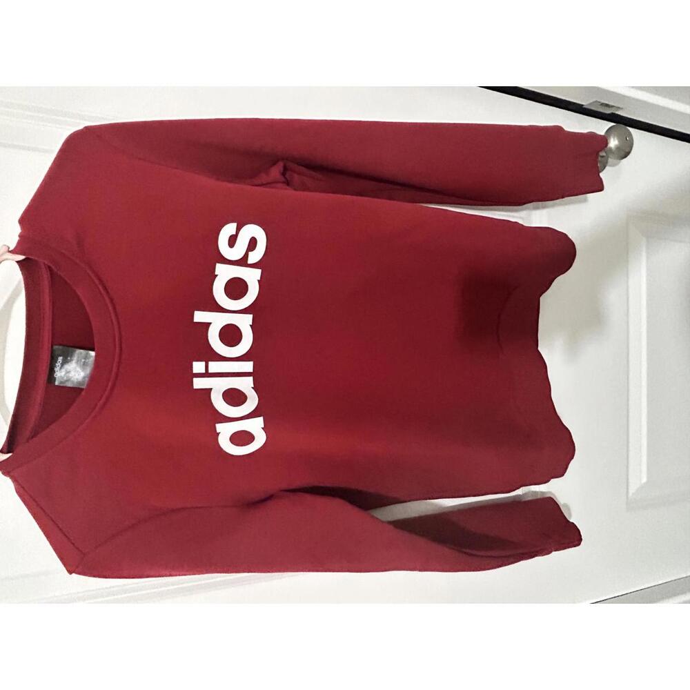 Adidas Red Crewneck Sweatshirt